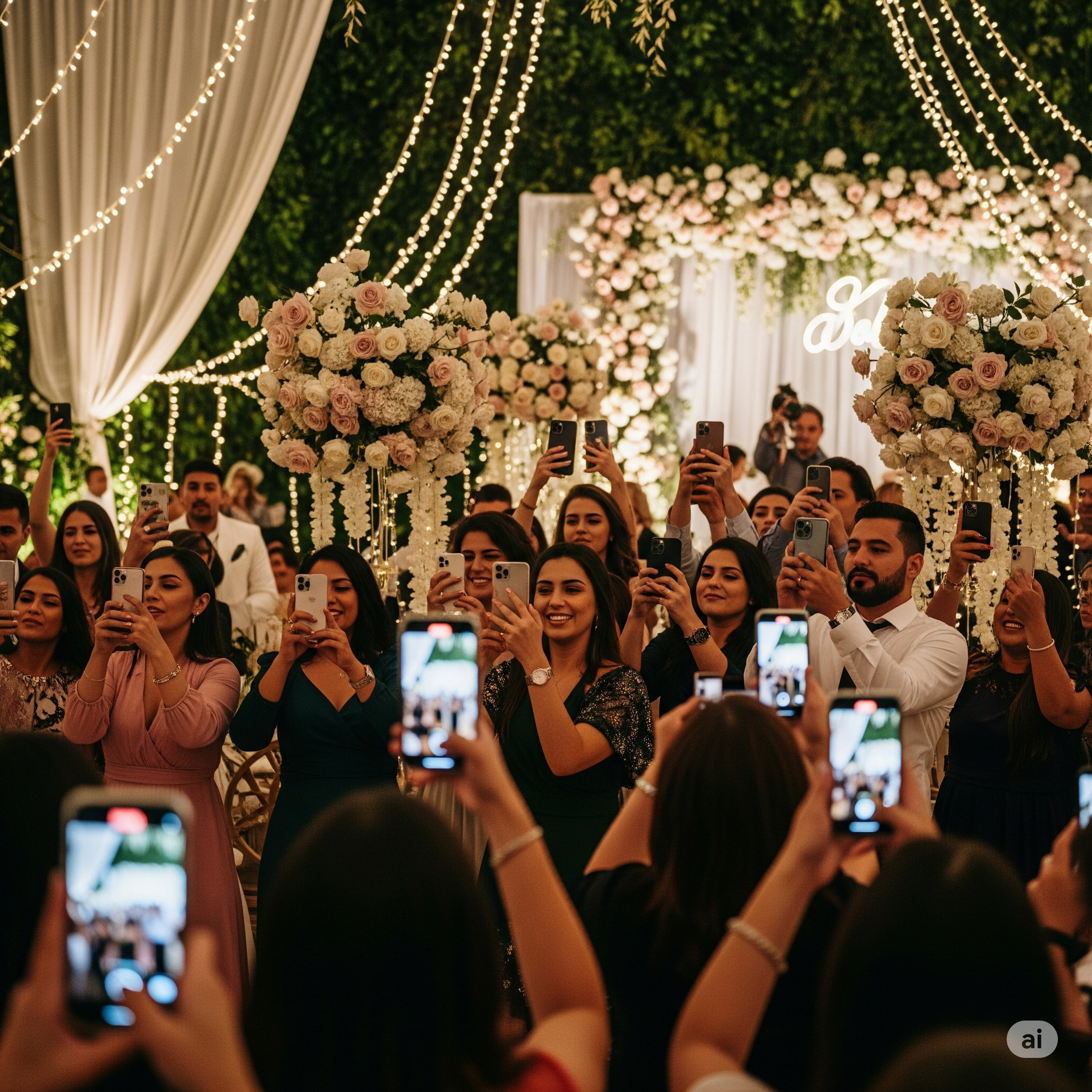 Wedding celebration photos shared through Smaras